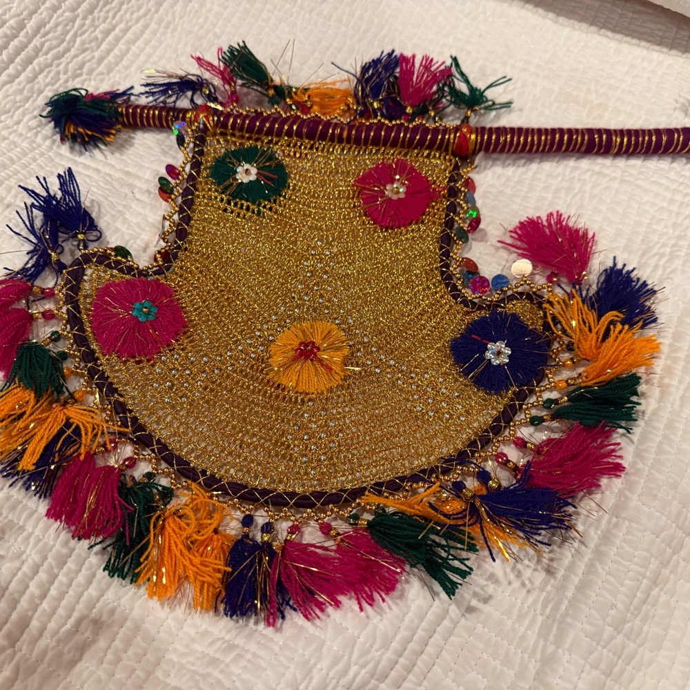 Colorful Embroidered Decorative Piece